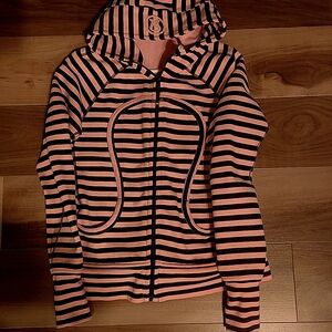 Striped Pink and Black Women's Jacket